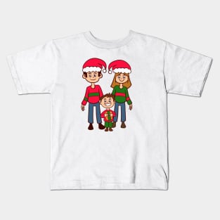 chrismas family Kids T-Shirt